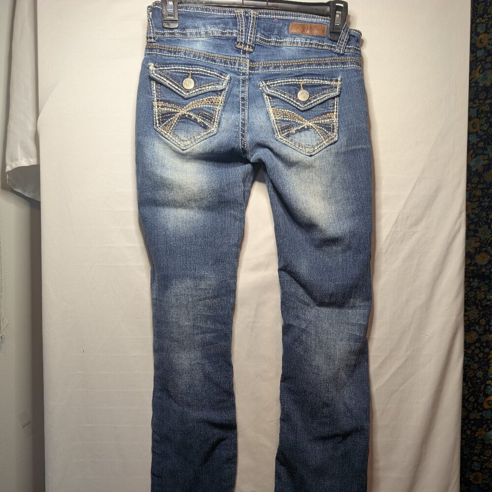 Y2K Wallflower Low Rise Flare Jeans Size 1 - Picture 9 of 16